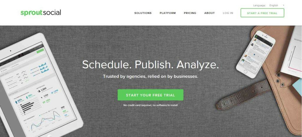 Scheduel Publish Analyze with Sprout Social
